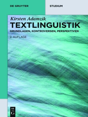 cover image of Textlinguistik